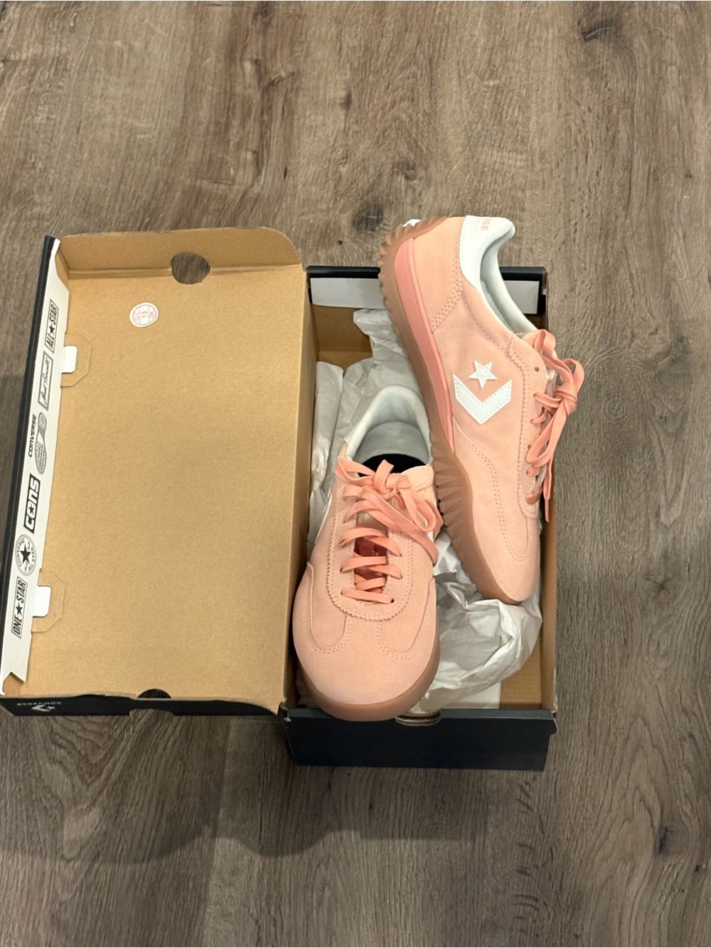 Converse Women’s Peach Suede Low-Top Sneakers